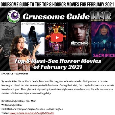 Gruesome Guide to the Top 8 Horror Movies for February 2021 - Sacrifice